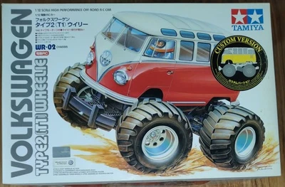 New Tamiya 1/12 Volkswagen Type 2 T1 Wheelie WR-02 Custom Version 84373 Japan - Image 1 of 4