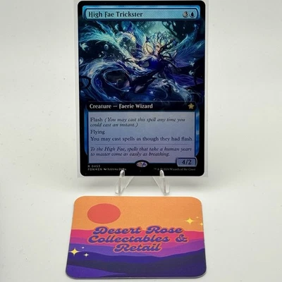 MTG High Fae Trickster 453 Extended Art Foil Foundations FDN - Image 1 of 2