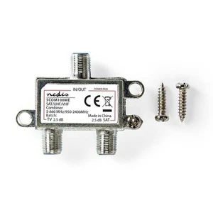 TV Aerial & Satelliite SAT UHF VHF F Combiner - Picture 1 of 8