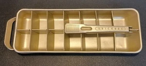 Vtg FRIGIDAIRE QUICKCUBE Aluminum Metal Ice Cube Tray Quick Release Handle -H - Picture 1 of 13