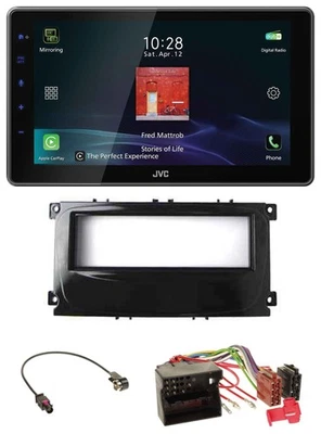 JVC DAB MP3 Bluetooth USB Autoradio für Ford C-Max Galaxy Focus ab 2007 glänzend - Bild 1 von 4