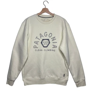 Patagonia Men's Clean Climb Hex Uprisal Crew Sweatshirt Birch White Sz M Outdoor - Picture 1 of 10