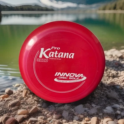 NEW Innova Pro Katana RED 163g White Font Distance Driver Disc Golf    13/5/-3/3 - Image 1 of 4