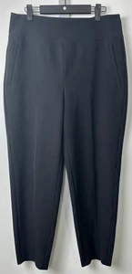 Athleta Ankle Hose Damen 10 schwarz spitz zulaufend Pull-On Stretch endlos hoher Bund C9 - Bild 1 von 7