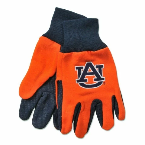 Auburn Tigers 2 Tone Non-Slip Utility Gloves - Pack of 6 Cover