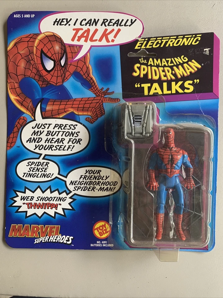 Marvel Super Heroes Electrónico Amazing Spider-Man ToyBiz 1991 Juguetes De Colección Nuevos Foto 1 de 1