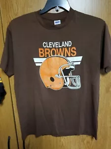 Cleveland Browns Vintage braunes T-Shirt NFL Sport Gr. L 42-44 Trench - Bild 1 von 2