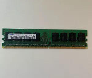 SAMSUNG 256MB 1Rx8 PC2-4200U-444-10-A3 M378T3253FZ3 CD5 RAM - Picture 1 of 1