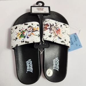 Sandali slip on slides Looney Tunes nuovi taglia giovani media 2. Nuovo - Foto 1 di 7