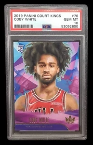 2019 panini court kings #76 coby white rc; level one SP rookie PSA 10 (GEM) - Picture 1 of 2