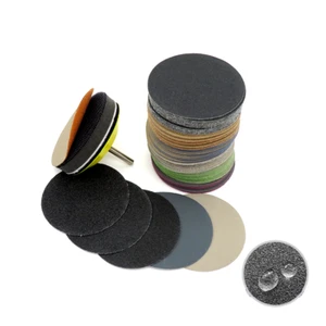3'' 75mm Wet or Dry Sanding Disc Hook & Loop Sandpaper Sander Pad 60-10000 Grit  - Picture 1 of 25