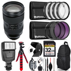 Tamron 35-150mm f/2-2.8 III VXD Lens for Sony + Flash + Tripod & More - 32GB Kit