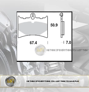 PER BENELLI JARNO 125 DAL 1989 AL 1994 COPPIA PASTIGLIE FRENO ANTERIORI BRAKING - Imagen 1 de 1