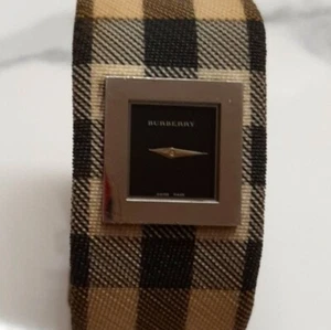 Vintage Burberry Square Nova Canva Women's Watch BU4001 Swiss Y2K - Picture 1 of 9