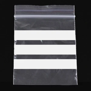 GRIP SEAL BAGS WRITE ON PANEL Self Seal Resealable Clear Polythene Plastic WOP - Picture 1 of 1