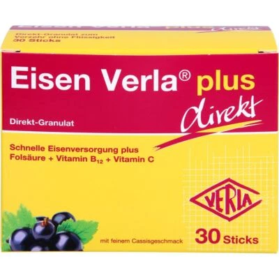 VERLA-PHARM ARZNEIMITTEL GMBH & CO. KG EISEN VERLA plus Direkt-Sticks 30 St PZN11125058