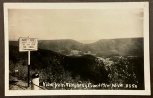Allegany Front Mt. WV RPPC U.S. Route 50 View of the Saddle SHIPS FREE - Picture 1 of 2