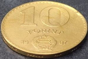 1987 Hungary 10 Forint KM# 636 US SELLER COMBINED SHIPPING REFUND - Picture 1 of 2