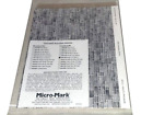 MICRO-MARK TEXTURES BUILDING PAPERS 83189 GRAY CUT STONE - 1:87 HO Scale