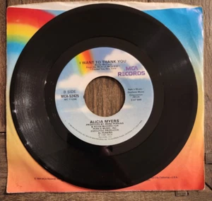 Alicia Myers I Want To Thank You / Get The Best From Me 45 MCA-52425 7" Vinyl - Picture 1 of 2
