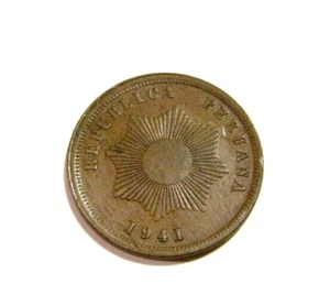 Peru 1941 2 Centavos Münze - Bild 1 von 5