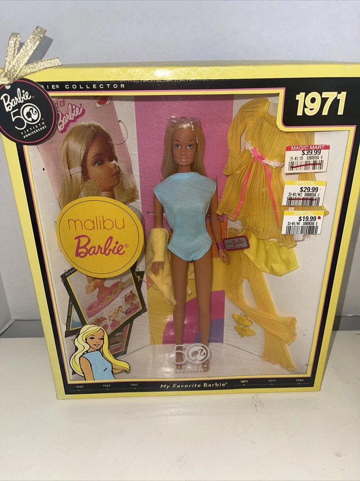 2009 Mattel Malibu Reproduction Barbie Doll No Box or Outfit