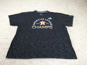 Houston Astros Shirt Mens XXL 2XL Black Short Sleeve Baseball MLB Sports Champs - Picture 1 of 12