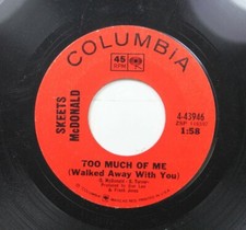 Country 45 Skeets Mcdonald - Too Much Of Me (Walked Away With You) / Mabel On Co