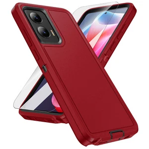 Shockproof Rugged Case with Screen Protector for Moto G Stylus 5G 2024/G 2023 - Picture 1 of 46
