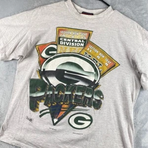 Vintage Green Bay Packers T-Shirt Herren Medium 1994 Football grau 90s NFL - Bild 1 von 9