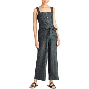 Rachel Roy Jumpsuit Bryde Wide Leg Denim Gray Sz 6 - Picture 1 of 2