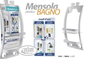 MENSOLA BAGNO IN PLASTICA 4 MODI D'USO 27*12*30 CM MBY-748004 - Foto 1 di 1