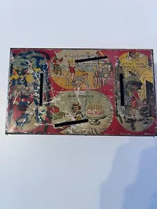 VINTAGE CHILDS MONEY BOX TIN MADE BY BURNETT LTD, LONDON - 1930'S - Picture 1 of 10