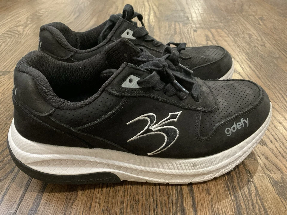 GDEFY Gravity Defyer Mighty Zapato para Caminar Negro/Gris Tenis Zapatos Mujer Talla 8.5 M Foto 1 de 4