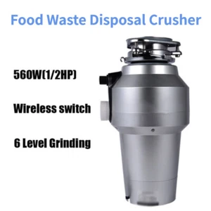 560W Home Kitchen Food Waste Disposal 1200ML Crusher Household Garbage Disposer - Picture 1 of 14