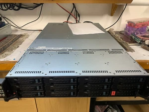 Cloud Computing 4-Node Server 8x 12Core E5-2650 V4 CPUs M.2 SSD+ 16TB  VMware 8 - Picture 1 of 10