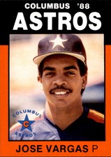 1988 Columbus Astros Best #8 Jose Vargas Dominican Republic DR Baseball Card