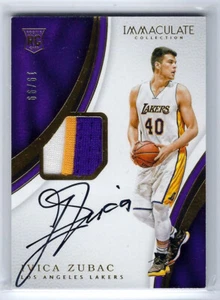 Ivica Zubac 16/17 Immaculate Rookie RC Patch Auto #118 SN #19/99 - Picture 1 of 2