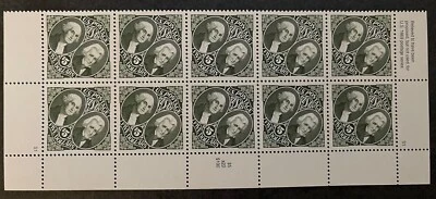 US  Stamps  Scott  # 2592 WASHINGTON JACKSON $5.00  MNH - Block of 10 - Image 1 of 2