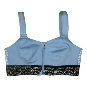 SHEFIT Ultimate Womans Bra MEDIUM Impact Sports Bra Blue Black 2 Luxe - Picture 1 of 4