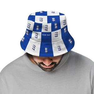 Birmingham City FC Chequered Football Bucket Hat | Officially Licenced Hat - Picture 1 of 7