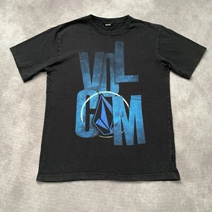 Vintage 2000s Volcom Shirt Size M Black Graphic Tee Surfwear Surf Logo Y2K       - Picture 1 of 12