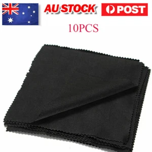 10Pcs Large Glasses Cleaning Cloth Premium Microfibre Lens Sunglasses Cleaner - Picture 1 of 8