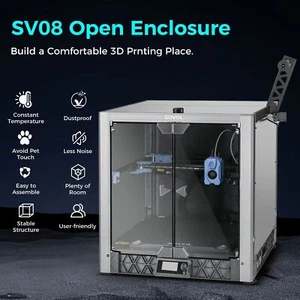 Sovol SV08 Caja abierta de metal y vidrio templado con cadena de arrastre y ventilador de filtro - Imagen 1 de 7