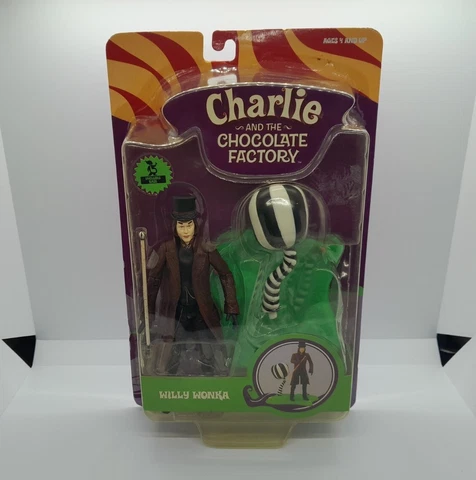 Funrise Willy Wonka Action Figure Charlie and the Chocolate Factory Johnny Depp Cover