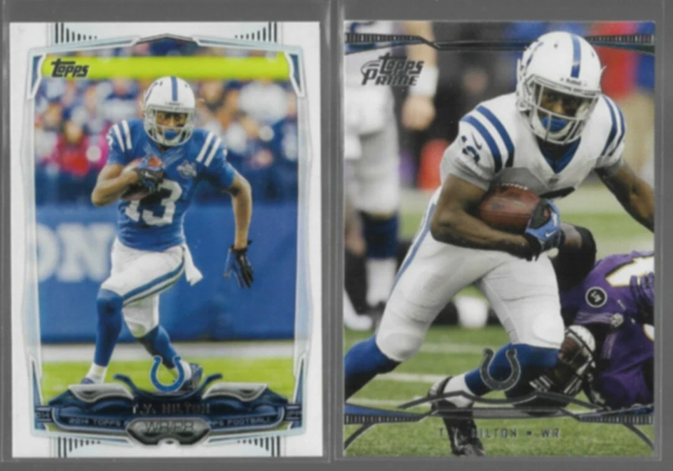 T.Y. HILTON 2014 Topps #2 + 2013 Topps Prime #58.  COLTS - Image 1 of 1