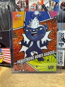 2025 VeeFriends Chrome Manga Speckle Headstrong Honey Badger Orange #'d 03/25 - Picture 1 of 1