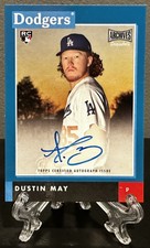 2020 Topps Archives DUSTIN MAY Auto #/50 Rookie Blue On Card Autograph🔥Dodgers