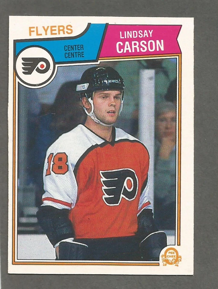 1983-84 OPC O-Pee-Chee Hockey Lindsay Carson #261 Philadelphia Flyers NM/MT - Image 1 of 1