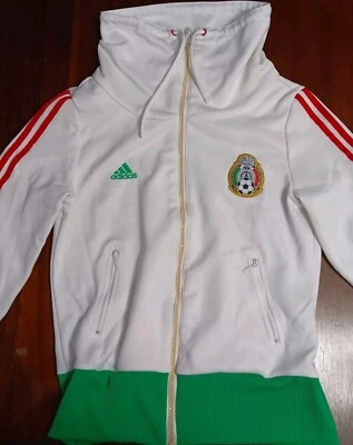 Adidas Мексика футбол Track куртка молодежи большой национальный футбол зеленый белый молнии - Изображение 1 из 4